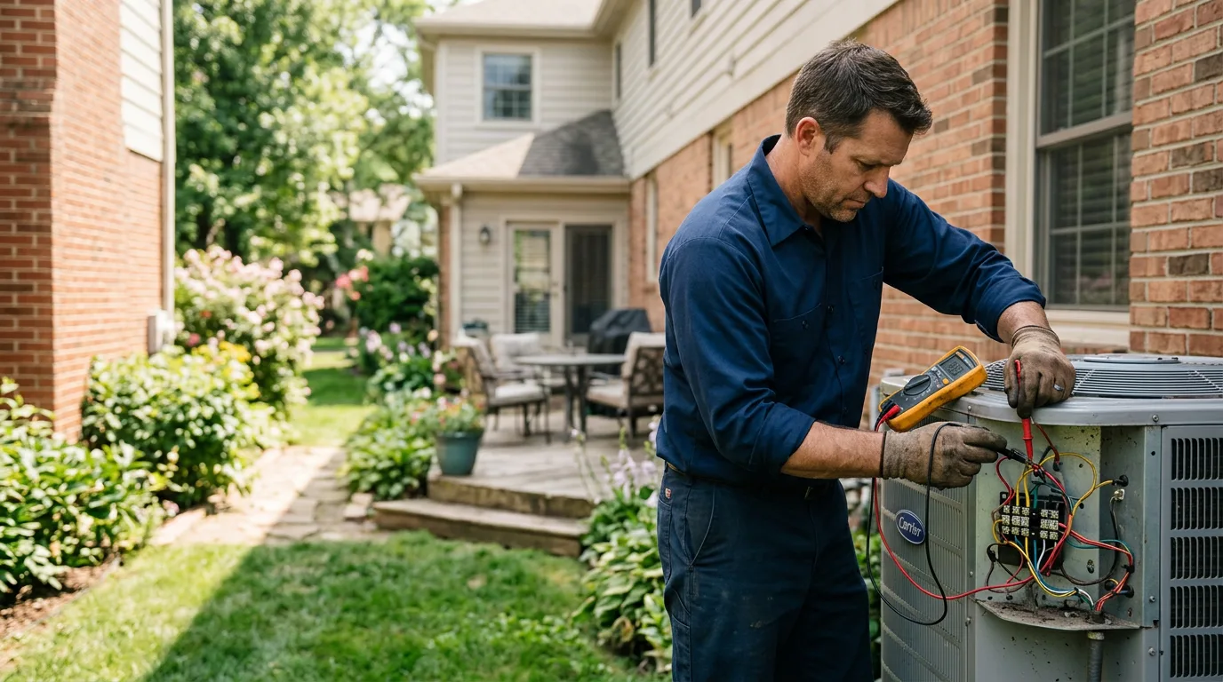 HVAC technician working near Chicopee, MA